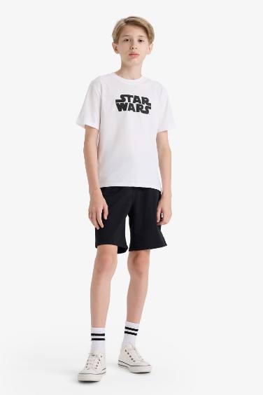 تيشيرت ولادي نص ردن قصة عادية بياخة مستديرة من ستار وورز