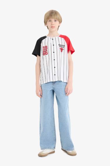 T-shirt NBA Chicago Bulls à manches courtes pour garçon