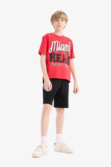 T-shirt NBA Miami Heat à col rond et manches courtes pour garçon