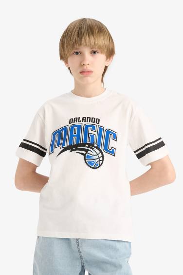T-shirt NBA Orlando Magic à col rond et manches courtes pour garçon