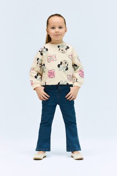 سويت شيرت بناتي قصة عادية من ميكي و ميني