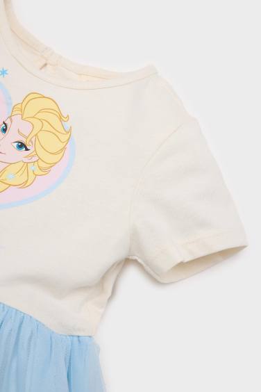 Baby Girl Frozen Short Sleeve Tulle Dress