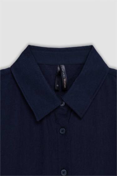 Regular Fit Shirt Collar Short Sleeve Shirt