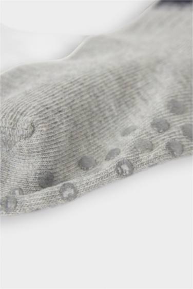 Мужские детские 3 пары длинных хлопковых носков с нескользящей подошвой