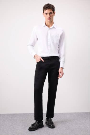 قميص بولو ردن طويل مودرن فيت