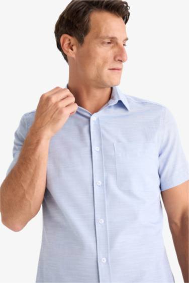 Modern Fit Polo Neck Summer Basic Shirt