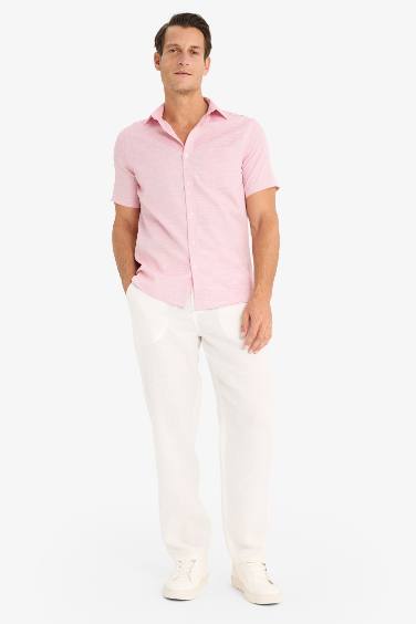 Modern Fit Polo Neck Summer Basic Shirt