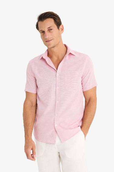 Modern Fit Polo Neck Summer Basic Shirt