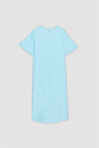 فستان نوم قصة عادية بياقة V Fall in Love من