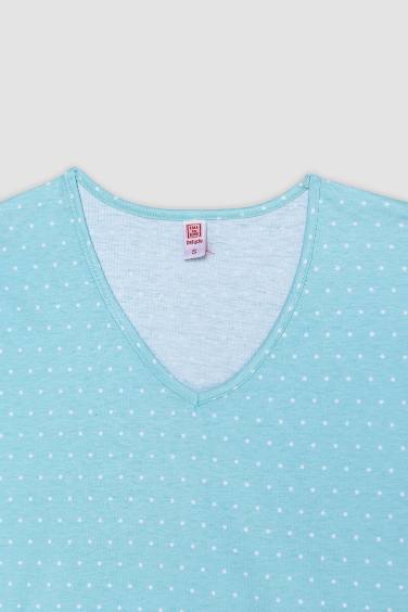 Fall in Love Regular Fit Short Sleeve 2 Piece Set