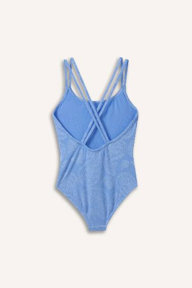 مايوه بناتي محبوك