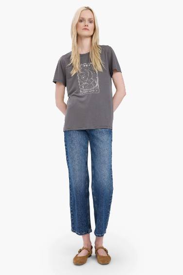 Regular Fit Crew Neck Printed T-Shirt