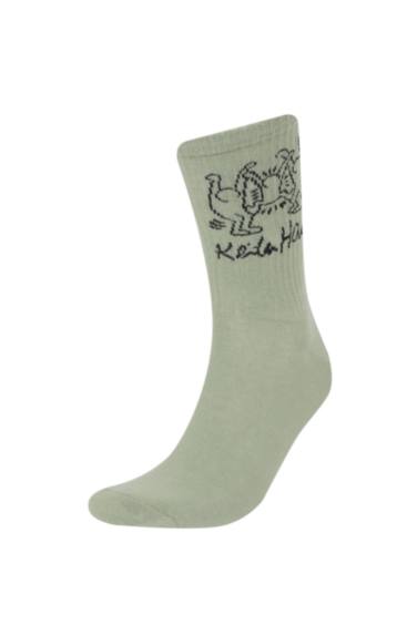 Man Keith Haring 2 Piece Cotton Long Socks