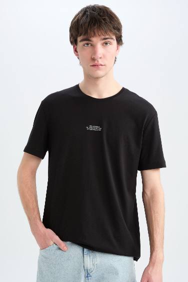 Regular Fit Crew Neck Printed T-Shirt