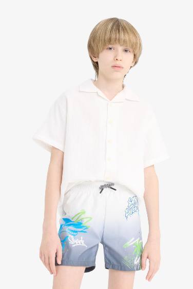 شورت بحر اولادي رمادي