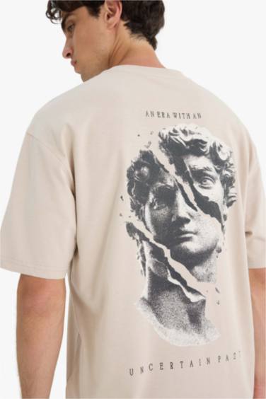 Boxy Fit Crew Neck Short Sleeve T-Shirt