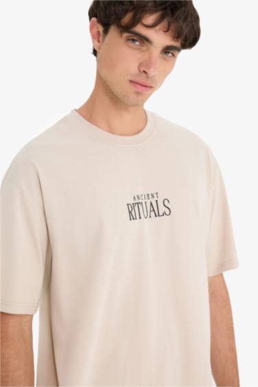 Boxy Fit Crew Neck Short Sleeve T-Shirt