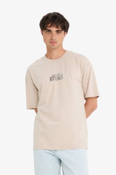 Boxy Fit Crew Neck Short Sleeve T-Shirt