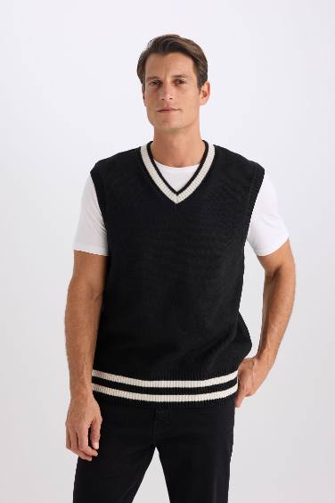 Standard Fit V-Neck Knitwear Pullover