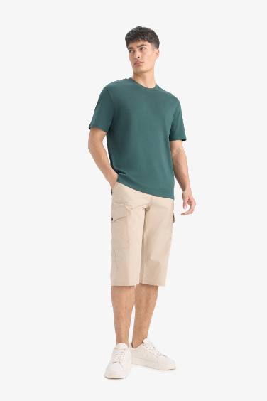 Cotton Regular Fit Capri Pants