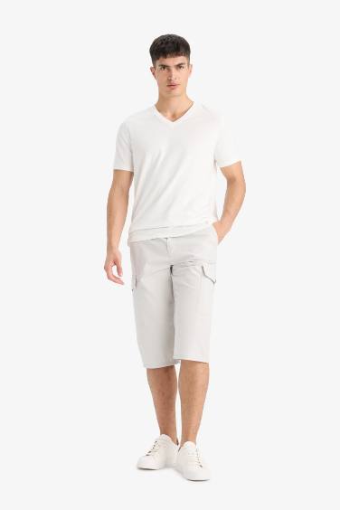 Cotton Regular Fit Capri Pants