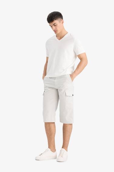 Cotton Regular Fit Capri Pants