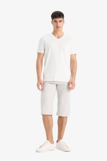 Cotton Regular Fit Capri Pants
