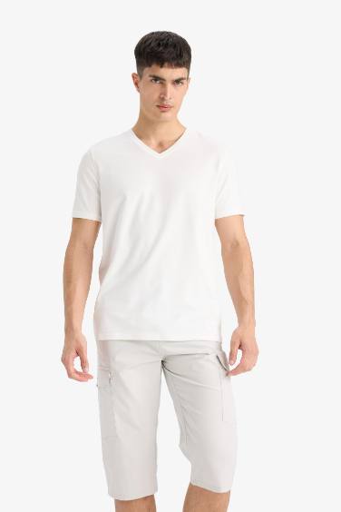 Cotton Regular Fit Capri Pants