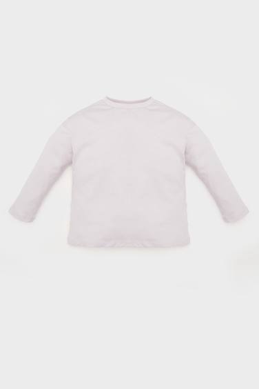 Baby Girl Crew Neck Long Sleeve T-Shirt