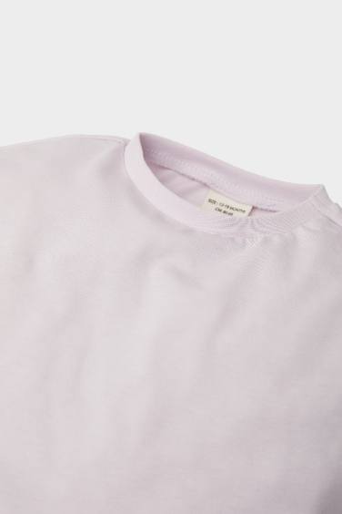 Baby Girl Crew Neck Long Sleeve T-Shirt