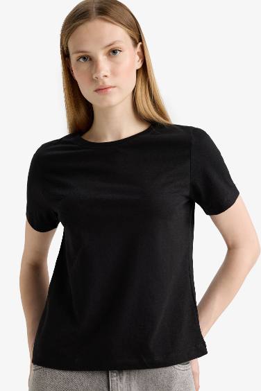 تيشيرت بيزك سادة نص كم قصة عادية