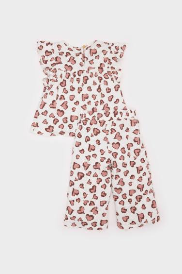 Baby Girl Leopard T-Shirt Bottom 2 Piece Set