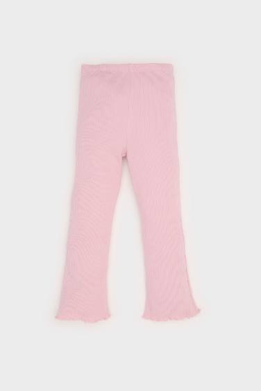 طقم تيشيرت بنات بطبعة جلد نمر بأكمام طويلة و سروال ضيق بخصر مطاطي