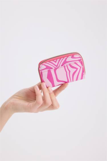 Женский кошелек для монет из искусственной кожи с принтом