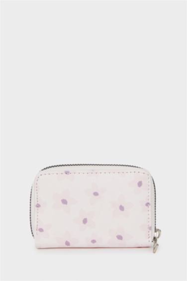 Женский кошелек для монет из искусственной кожи с цветочным рисунком