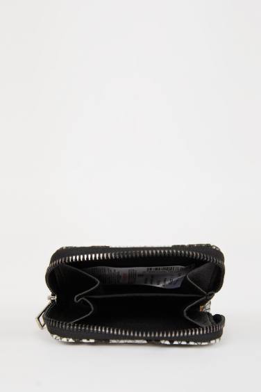 محفظة عملات نسائي بطبعة جلد الثعبان و سحاب