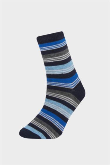 جوارب أولاد طويلة من قطن مطبوعة - 5 قطع