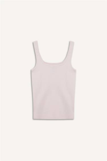 Slım Fıt Fitilli Kaşkorse Atlet - Görsel 8