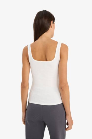 Slım Fıt Fitilli Kaşkorse Atlet - Görsel 5