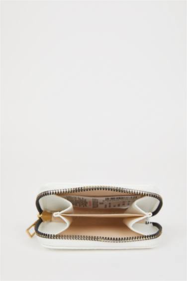 محفظة عملات نسائي منقوش بسحاب