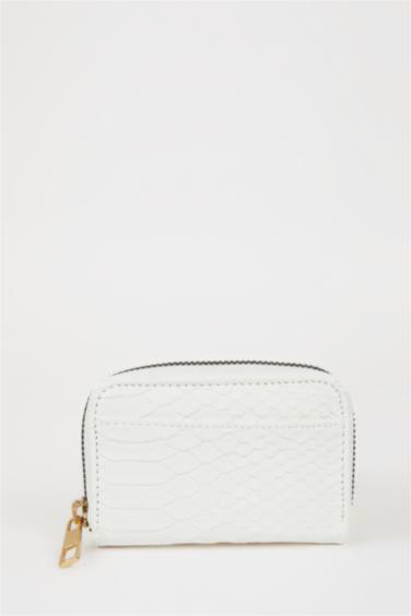 محفظة عملات نسائي منقوش بسحاب