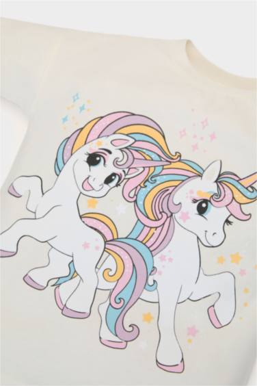Baby Girl Unicorn Printed T-Shirt Flare Leg Leggings 2 Piece Set