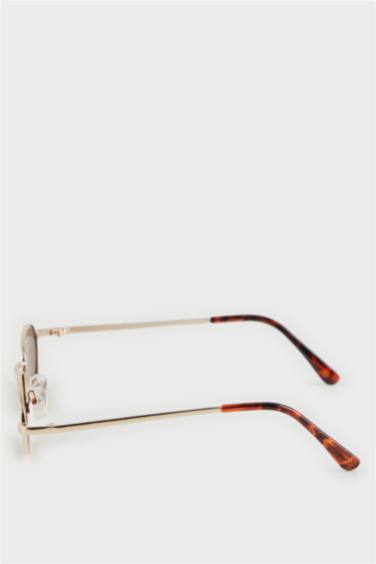 Woman Round Metal Sunglasses