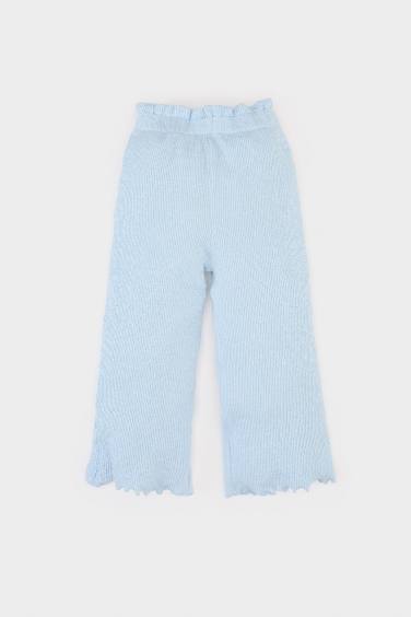 طقم بناتي فلورال موسلين وايد ليج - قطعتين