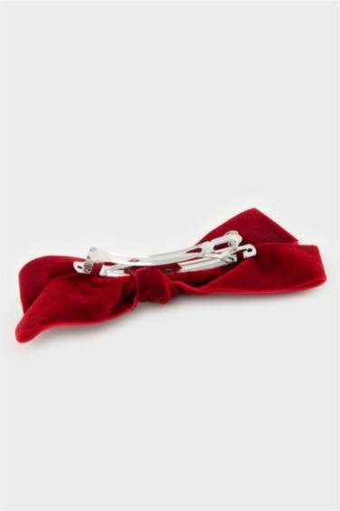 Woman Velvet Bow Hair Clips