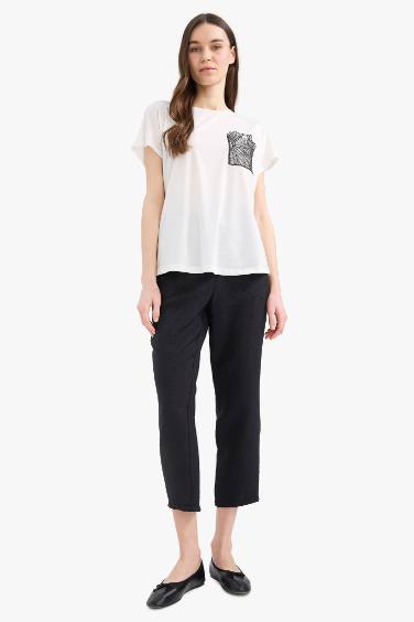 Harem Regular Hem Trousers