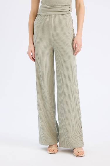 Slim Fit Dar Kesim Fitilli Kaşkorse Basic Düz Pantolon