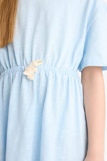 Girl Oversize Fit Short Sleeve Dress