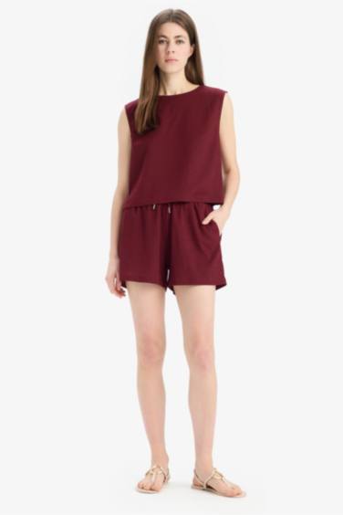 Шорты свободного кроя из жатой ткани