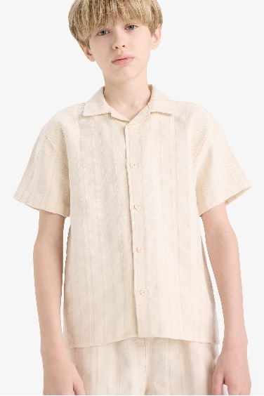 Chemise ample à manches courtes pour garçon